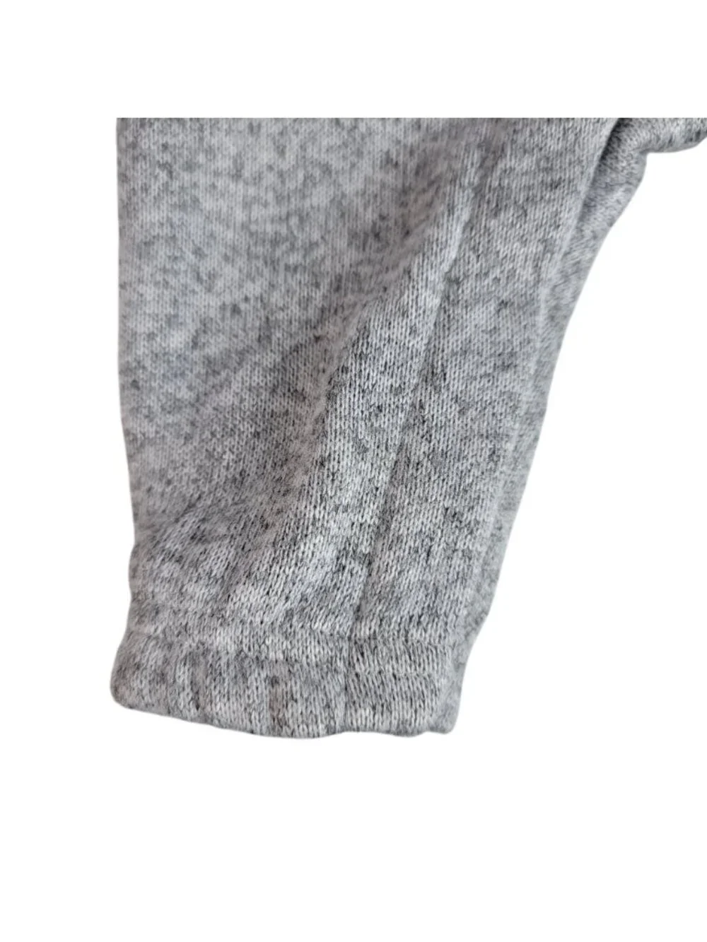 Carter's Just One You Fleece Lined One Piece Gray 3M Snaps Long Sleeve Sweater